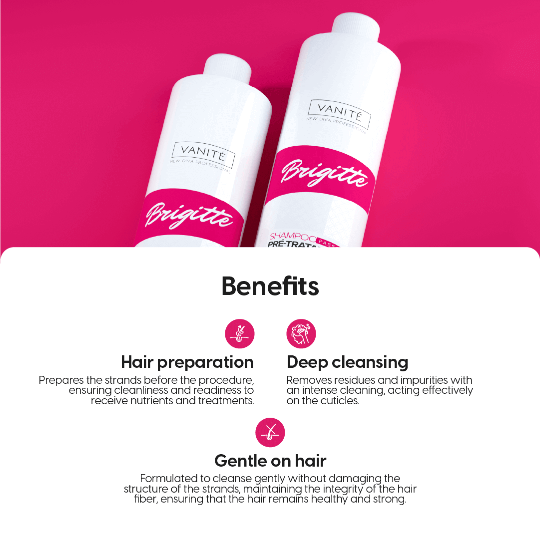 Brigitte Pre-Treatment Shampoo | Cleaning and Preparing Threads | For All Hair Types | 100ml - Make Beauty International
