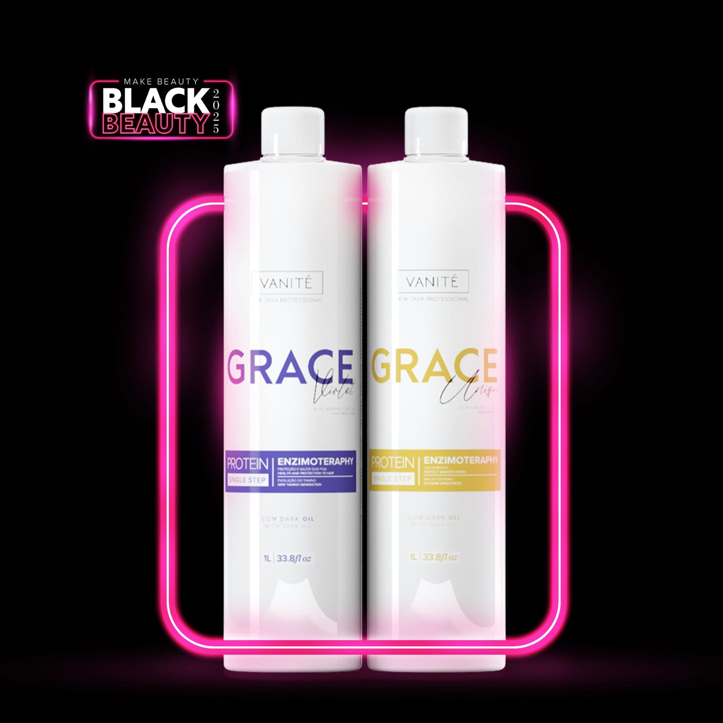 Kit - Grace Enzimoteraphy Unique + Grace Enzimoteraphy Violet | 1000ml (33.8 fl oz) + Digital Access Course + Certificate