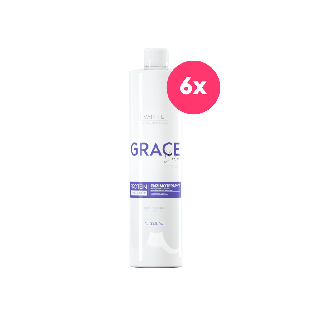 6 Units Grace Enzimoteraphy Violet 1000ml (33.8 fl oz) - Make Beauty International