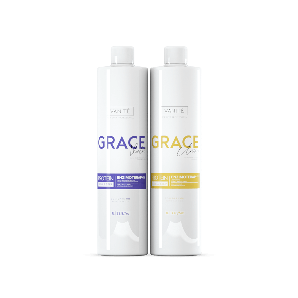 Kit - Grace Enzimoteraphy Unique + Grace Enzimoteraphy Violet | 1000ml (33.8 fl oz) - Make Beauty International