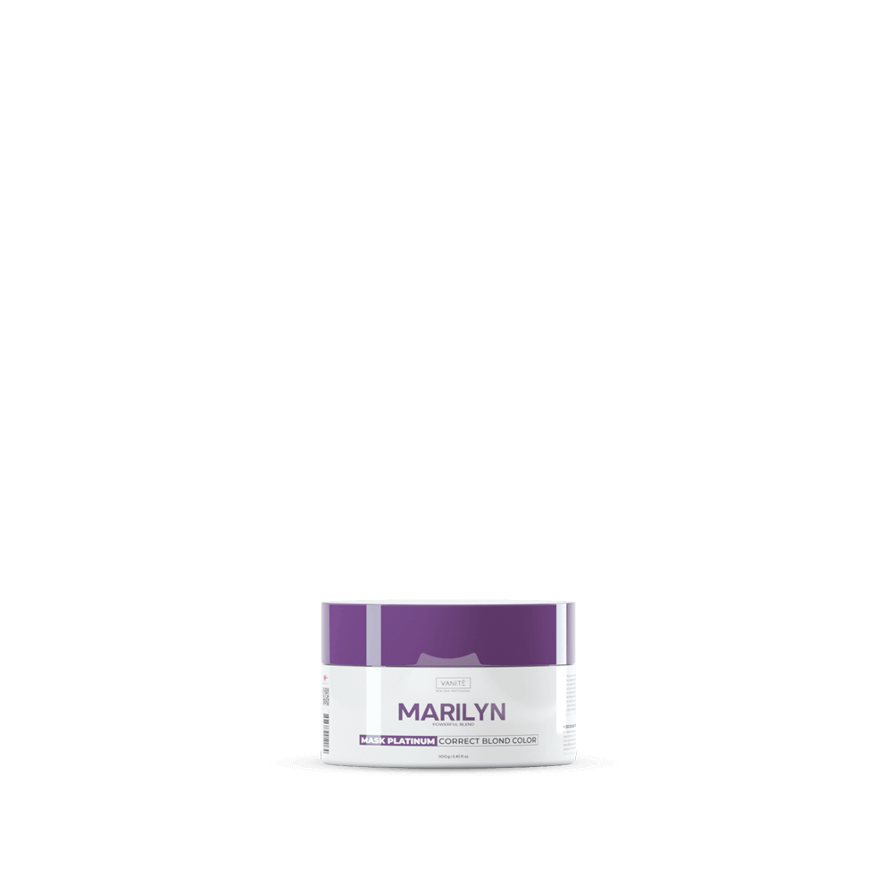 Marilyn Home Care Mask | Color Revitalization, Nutrition and Hydration | For Blondes and Grays | 300g - Make Beauty International