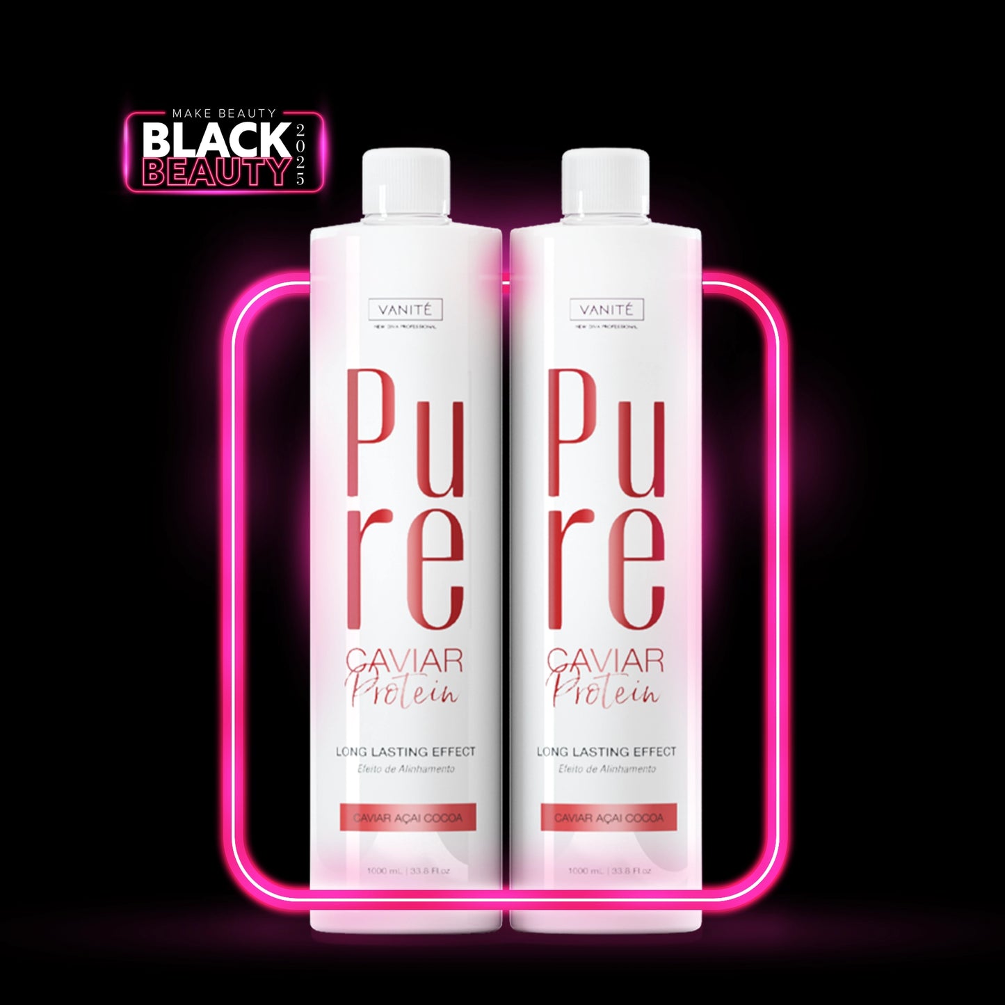 Kit - 2 Units Pure Protein | Semi Definitive Organic and Formaldehyde Free | For All Hair Types | 1000ml (33.8 fl oz)