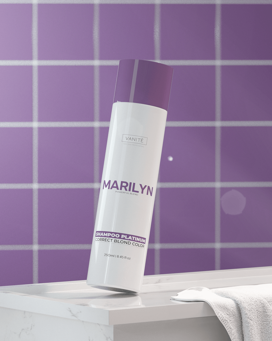 Marilyn Home Care Shampoo | Deep Cleansing and Color Revitalization | For Blondes and Grays | 250ml - Make Beauty International