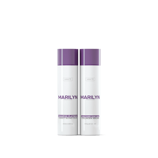Home Care Marilyn | Shampoo + Conditioner | For Blondes and Grays | 250ml - Make Beauty International