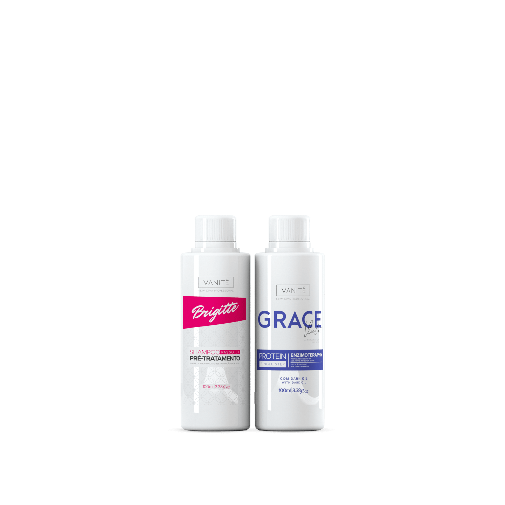 Kit - 1 unit Grace Enzimoteraphy Violet + 1 unit Brigitte Pre-Treatment Shampoo | 100ml - Make Beauty International
