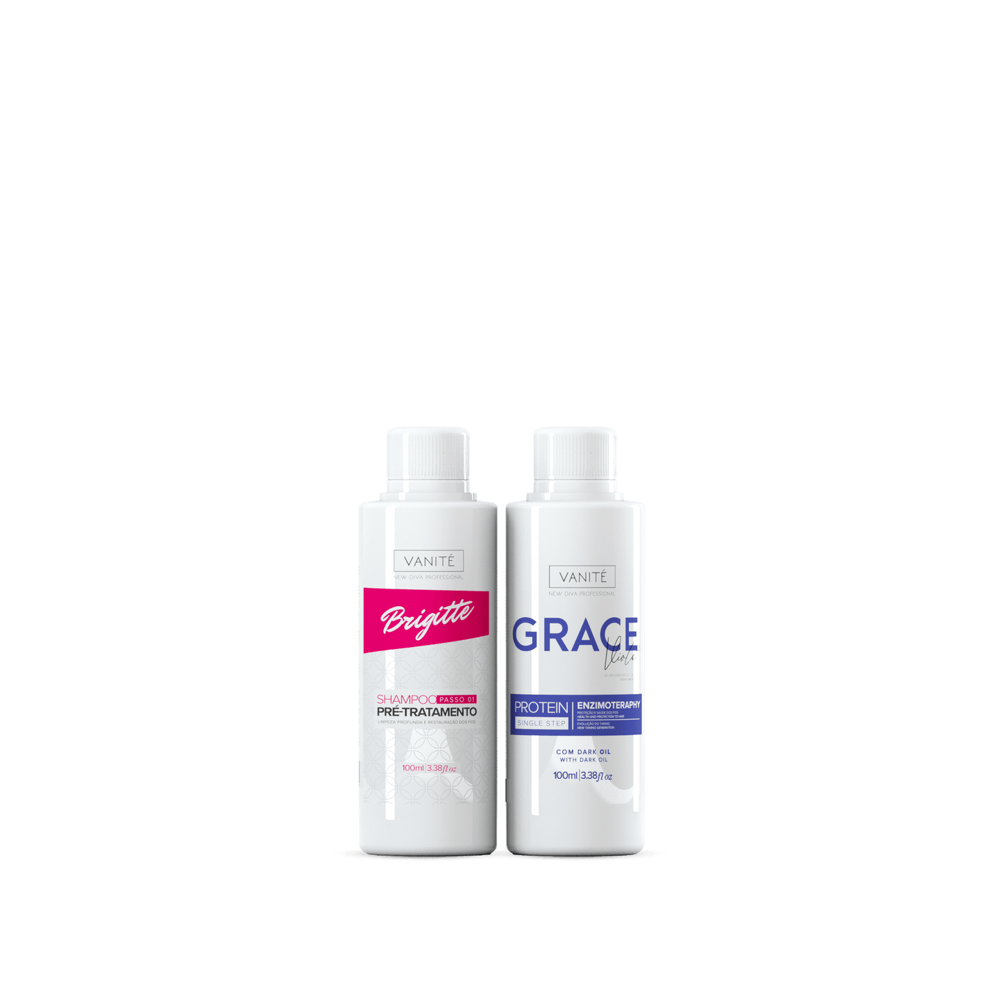 Kit - 1 unit Grace Enzimoteraphy Violet + 1 unit Brigitte Pre-Treatment Shampoo | 100ml - Make Beauty International