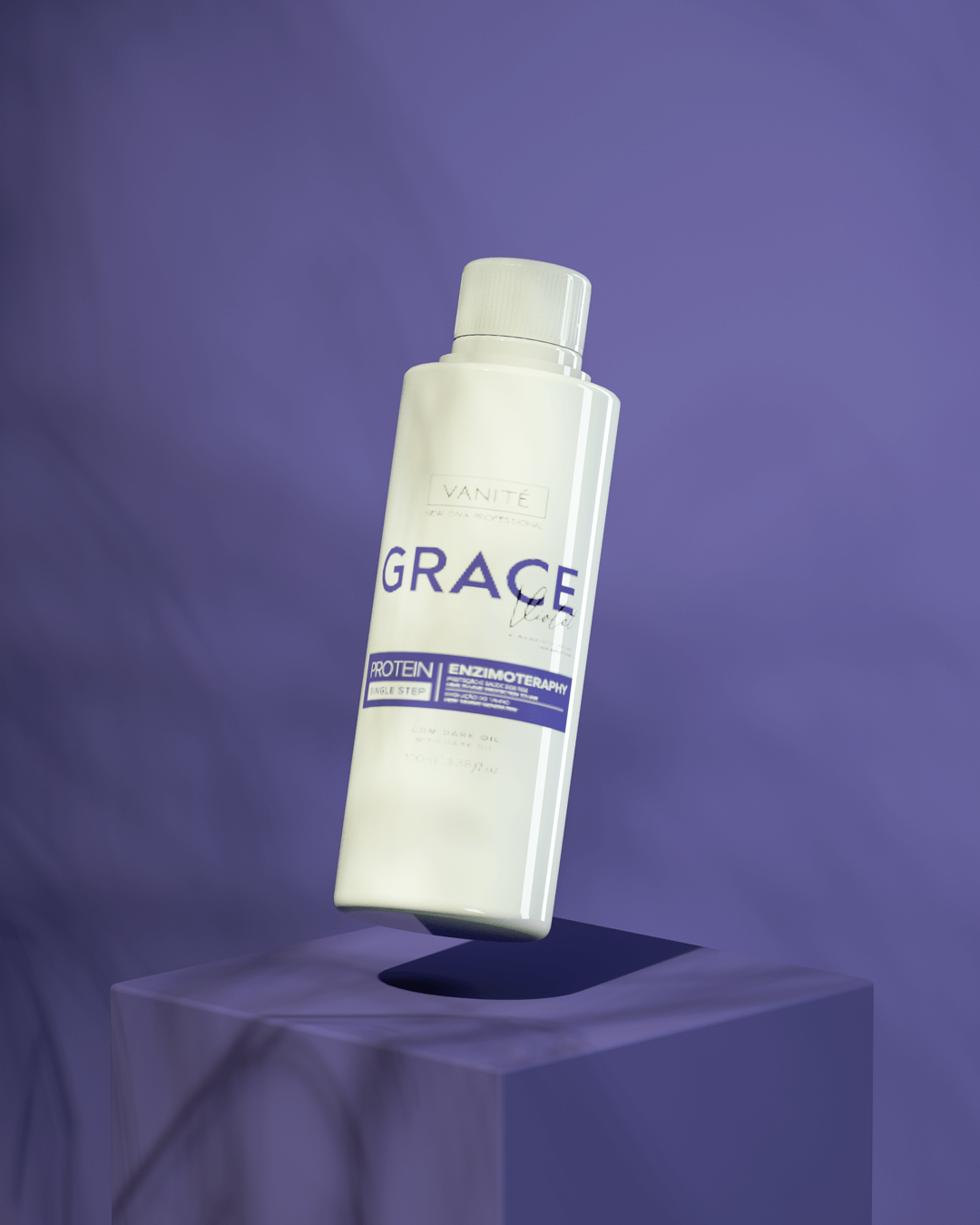 Grace Violet | Straightening Without Odor and Without Burning | For Blondes and Grays | 100ml - Make Beauty International