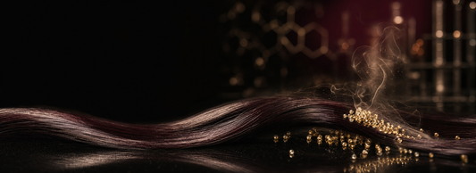 Professional stylist applying formaldehyde-free hair botox smoothing treatment in a salon