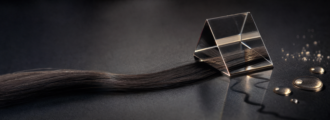 Glossy straight hair beside formaldehyde-free keratin and smoothing products