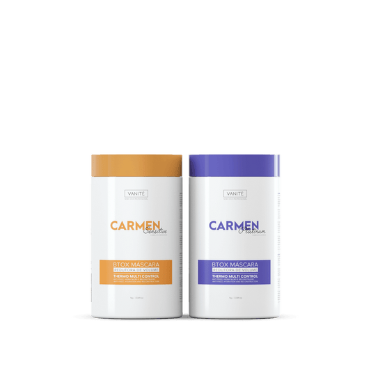 Kit - 1 Unit Btox Carmen Sensitive + 1 Unit Btox Carmen Platinum | Thermo Control Quaternized | 1kg - Make Beauty International