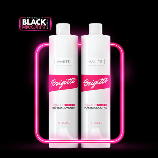 Kit - 1 unit Brazilian Keratin Brigitte + 1 unit Shampoo Brigitte | For All Hair Types | 1000ml (33.8 fl oz)