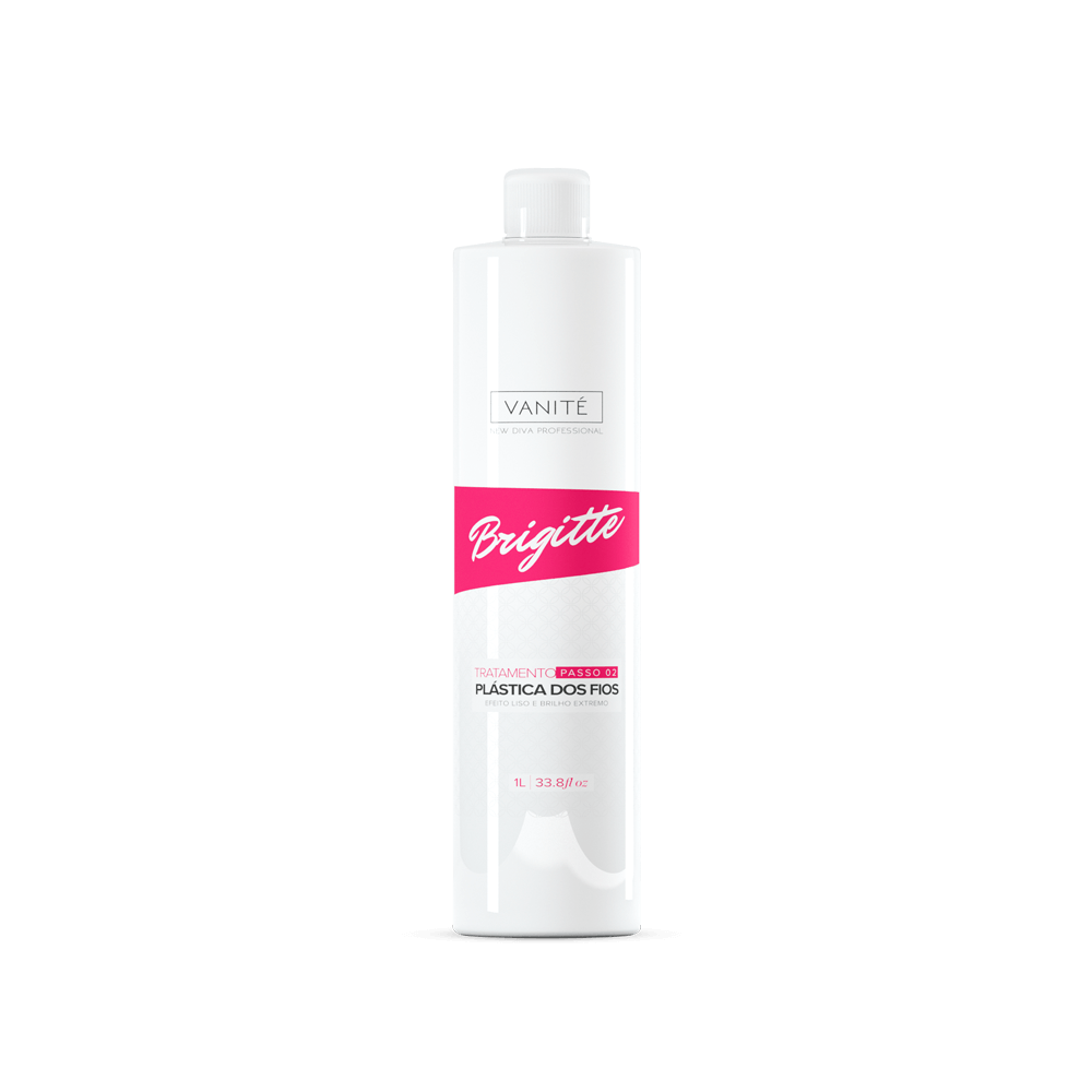 Brigitte Plástica dos Fios | Total Reduction of Volume and Frizz | For All Hair Types | 1000ml