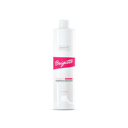 Brigitte Plástica dos Fios | Total Reduction of Volume and Frizz | For All Hair Types | 1000ml (33.8 fl oz)