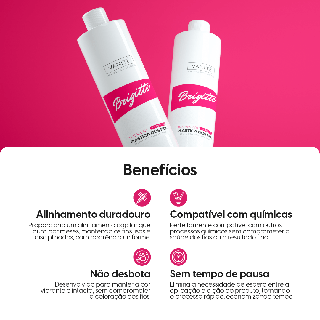Kit - 1 ədəd braziliya keratin brigitte + 1 ədəd şampun brigitte | Bütün saç növləri üçün | 1000ml (33.8 fl oz)