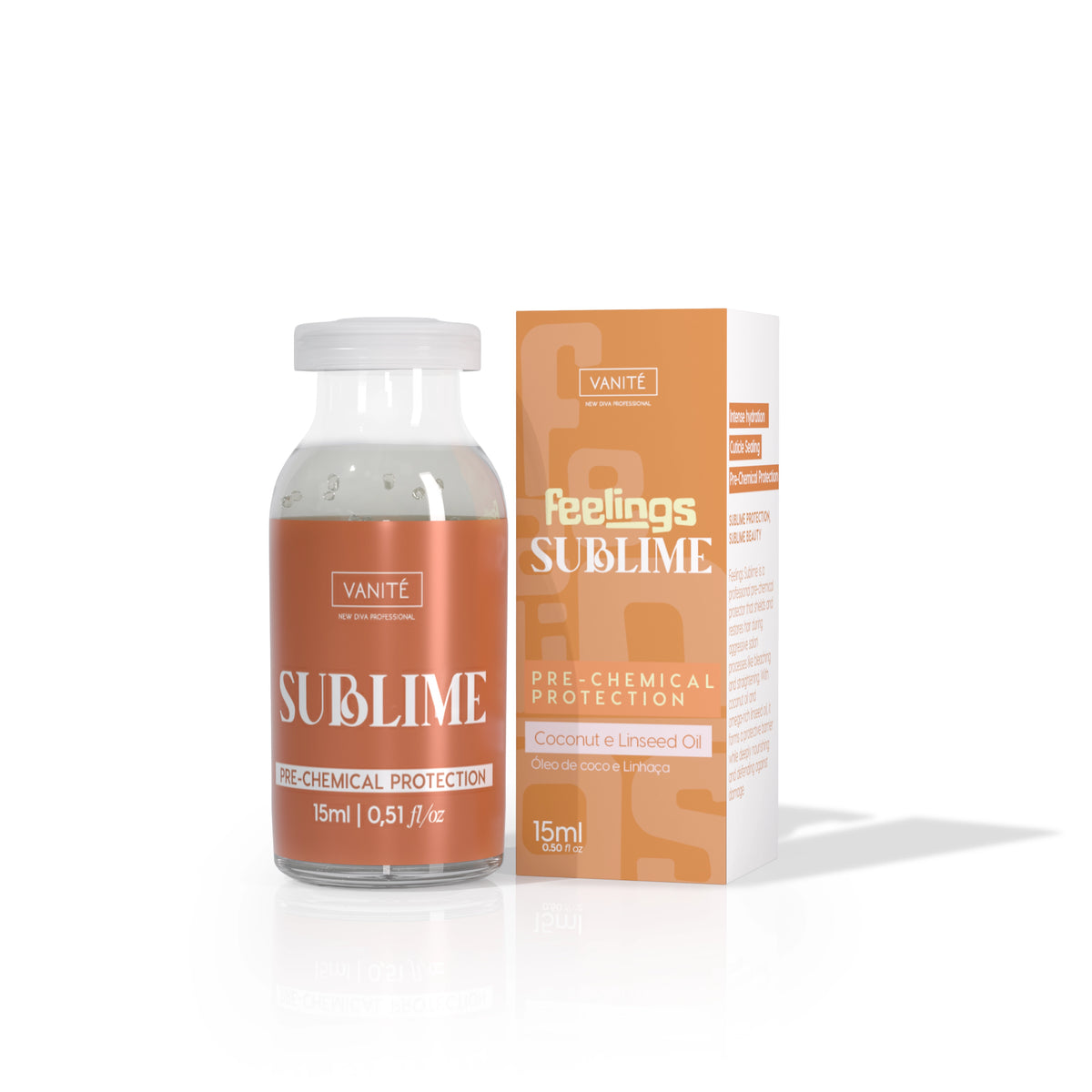 Ampola Feelings Sublime 15 ml com a embalagem original