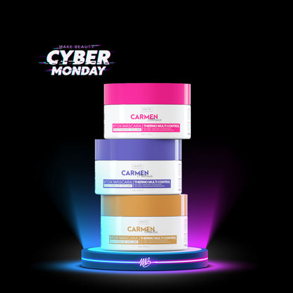 Kit - 1 Unit Btox Carmen Sensitive + 1 Unit Btox Carmen Platinum + 1 Unit Btox Carmen Itensive | Thermo Control Quaternized | 300g