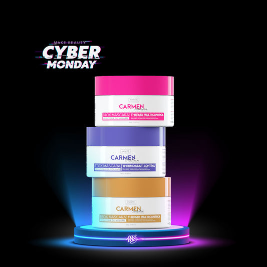 Kit - 1 Eenheid Btox Carmen Sensitive + 1 Eenheid Btox Carmen Platinum + 1 Eenheid Btox Carmen Itensive | Thermo Control Quaternized | 300g