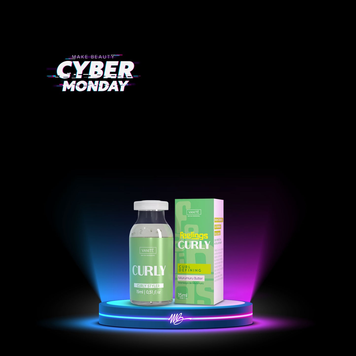 Feelings Curly Ampoule | Curl Modeling and Hair Nutrition | For Curly Hair | 15ml