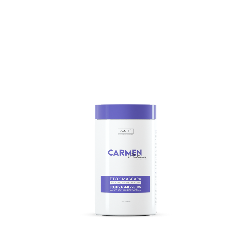 Btox Carmen Platinum | Volume Reduction and Hydration | For Blonde and Gray Hair | 1kg