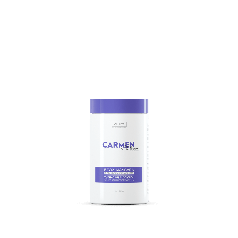 Btox Carmen Platinum | Volume Reduction and Hydration | For Blonde and Gray Hair | 1kg