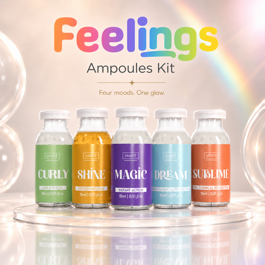 Feelings Ampoule Kit – 5 Professional hármeðferðarlykjur | 5 x 15 ml
