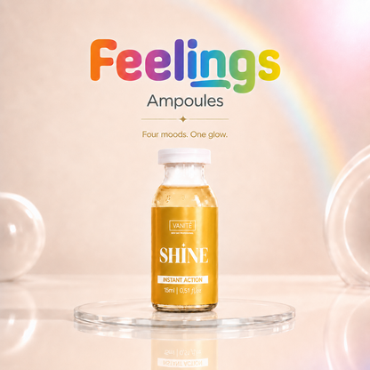 Feelings Shine Ampoule | Endurbygging og endurnýjun amínósýra | Fyrir allar hárgerðir | 15ml