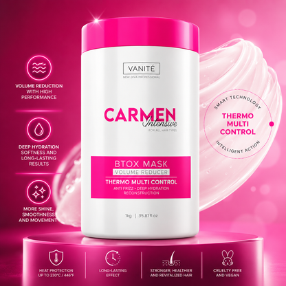 Btox Carmen Intensive | Rúmmálslækkun og vökvun | Fyrir allar hárgerðir | 1 kg