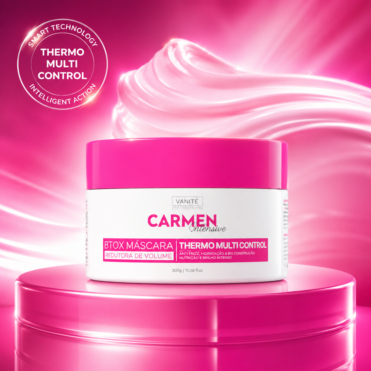 Kit - 1 Eining Btox Carmen Sensitive + 1 Eining Btox Carmen Platinum + 1 Eining Btox Carmen Itensive | Thermo Control Quaternized | 300g