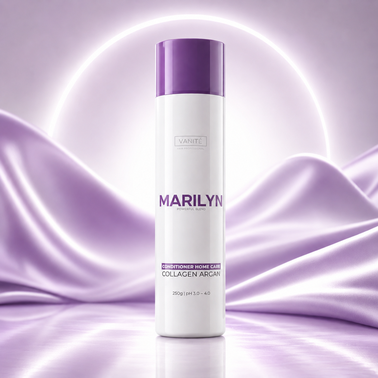 Marilyn Home Care hárnæring | Innsiglar naglaböndin, gefur raka og nærir | Fyrir ljósa og gráa | 250ml