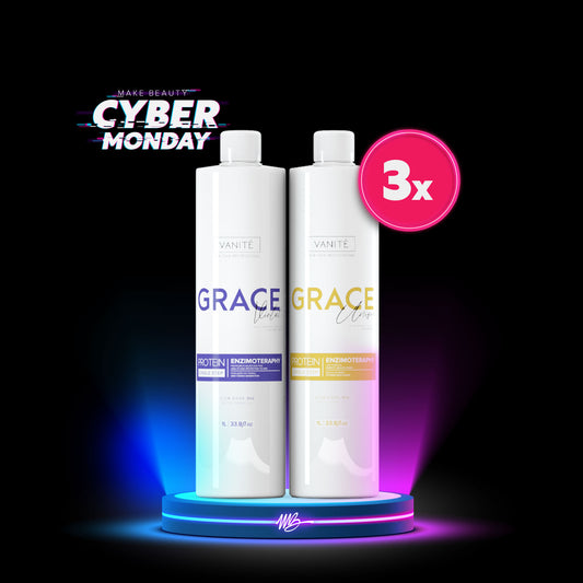 3 Units Grace Unique 1000ml + 3 Units Grace Violet 1000ml (33.8 fl oz) + Digital Access Course  + Certificate