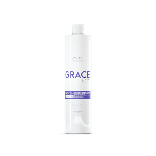 Grace Violet | Straightening Without Odor and Without Burning | For Blondes and Grays | 1000ml (33.8 fl oz) - Make Beauty International