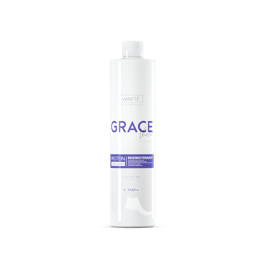 Grace Violet | Straightening Without Odor and Without Burning | For Blondes and Grays | 1000ml (33.8 fl oz)
