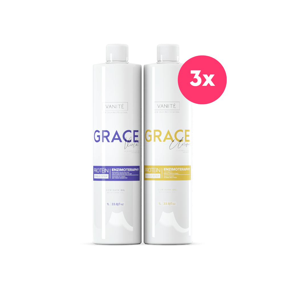 3 Units Grace Unique 1000ml + 3 Units Grace Violet 1000ml