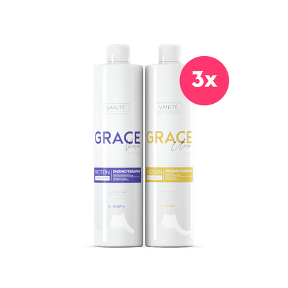 3 Units Grace Unique 1000ml + 3 Units Grace Violet 1000ml (33.8 fl oz)