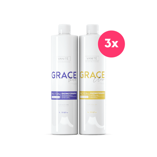 3 Units Grace Unique 1000ml + 3 Units Grace Violet 1000ml (33.8 fl oz)