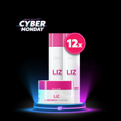 Kit - 12 Units Home Care Liz | 12 Shampoos + 12 Conditioners + 12 Masks | For All Hair Types