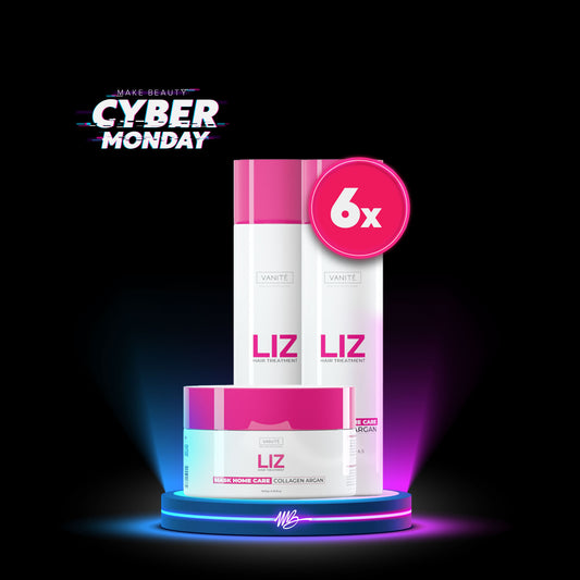 Kit - 6 Units Home Care Liz | 6 Shampoos + 6 Conditioners + 6 Masks | For All Hair Types