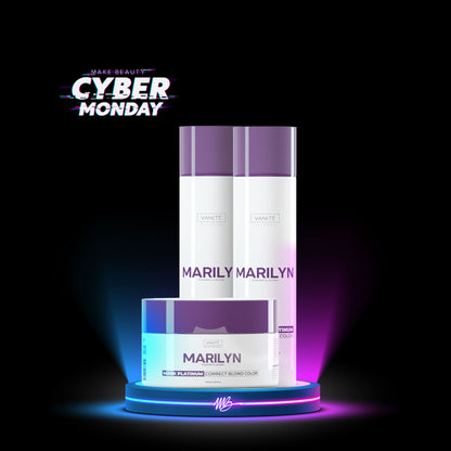 Kit Home Care Marilyn | 01 Shampoo 250ml + 01 Conditioner 250ml + 01 Mask 300g | For Blondes and Grays