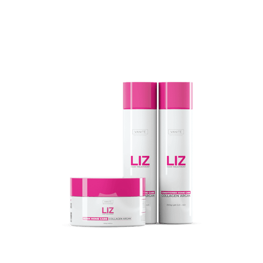 Kit Home Care Liz | 01 Shampoo 200ml+ 01 Conditioner 200ml + 01 Mask 300g | For All Hair Types