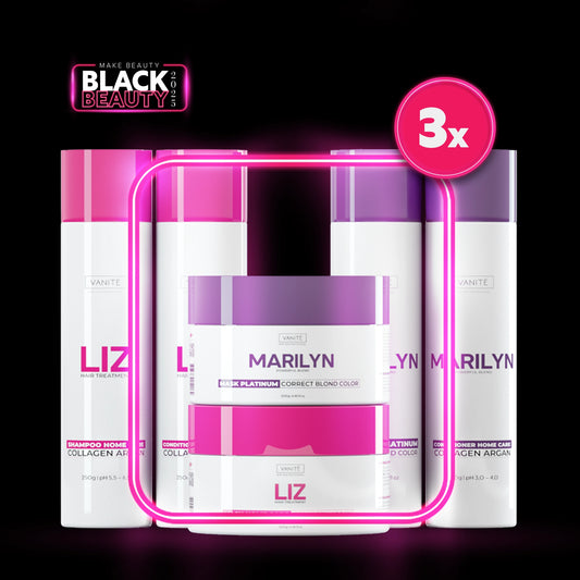 3 Units Kit Home Care Liz + 3 Units Kit Home Care Marilyn | 6 Shampoos + 6 Conditioners + 6 Masks