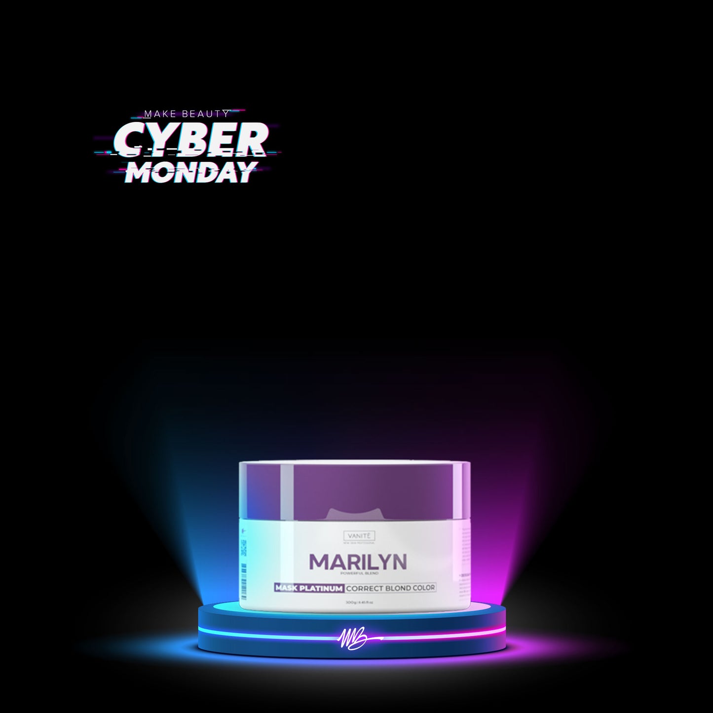 Marilyn Home Care Mask | Color Revitalization, Nutrition and Hydration | For Blondes and Grays | 300g