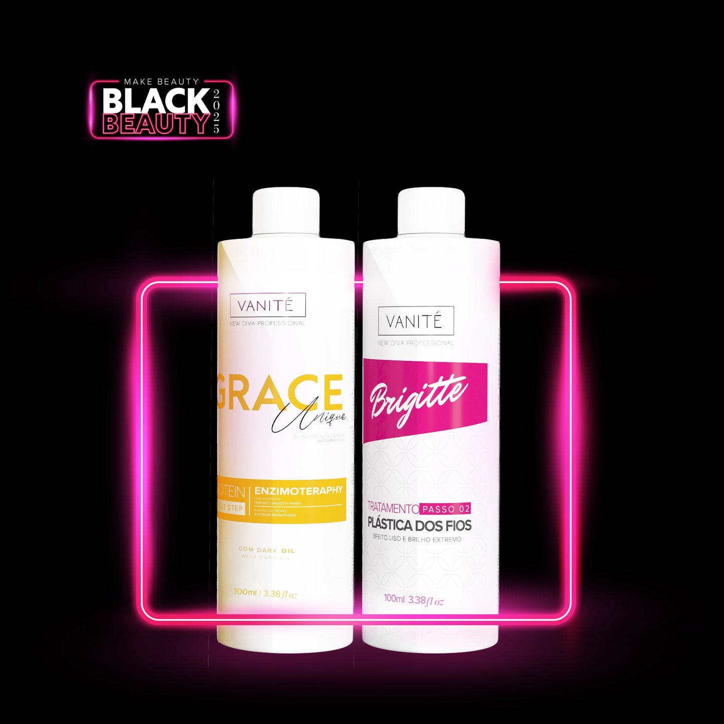 Kit - 1 وحدة Grace enzimoteraphy فريدة من نوعها + 1 وحدة Brigitte قبل المعالجة شامبو | 100 مل