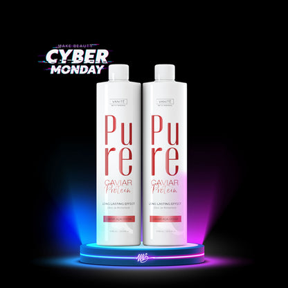 Kit - 2 Units Pure Protein | Semi Definitive Organic and Formaldehyde Free | For All Hair Types | 1000ml (33.8 fl oz)