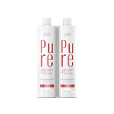 Kit - 2 Units Pure Protein | Semi Definitive Organic and Formaldehyde Free | For All Hair Types | 1000ml (33.8 fl oz) - Make Beauty International
