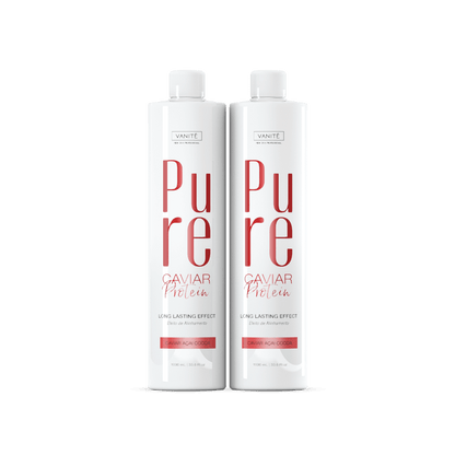 Kit - 2 Units Pure Protein | Semi Definitive Organic and Formaldehyde Free | For All Hair Types | 1000ml (33.8 fl oz)