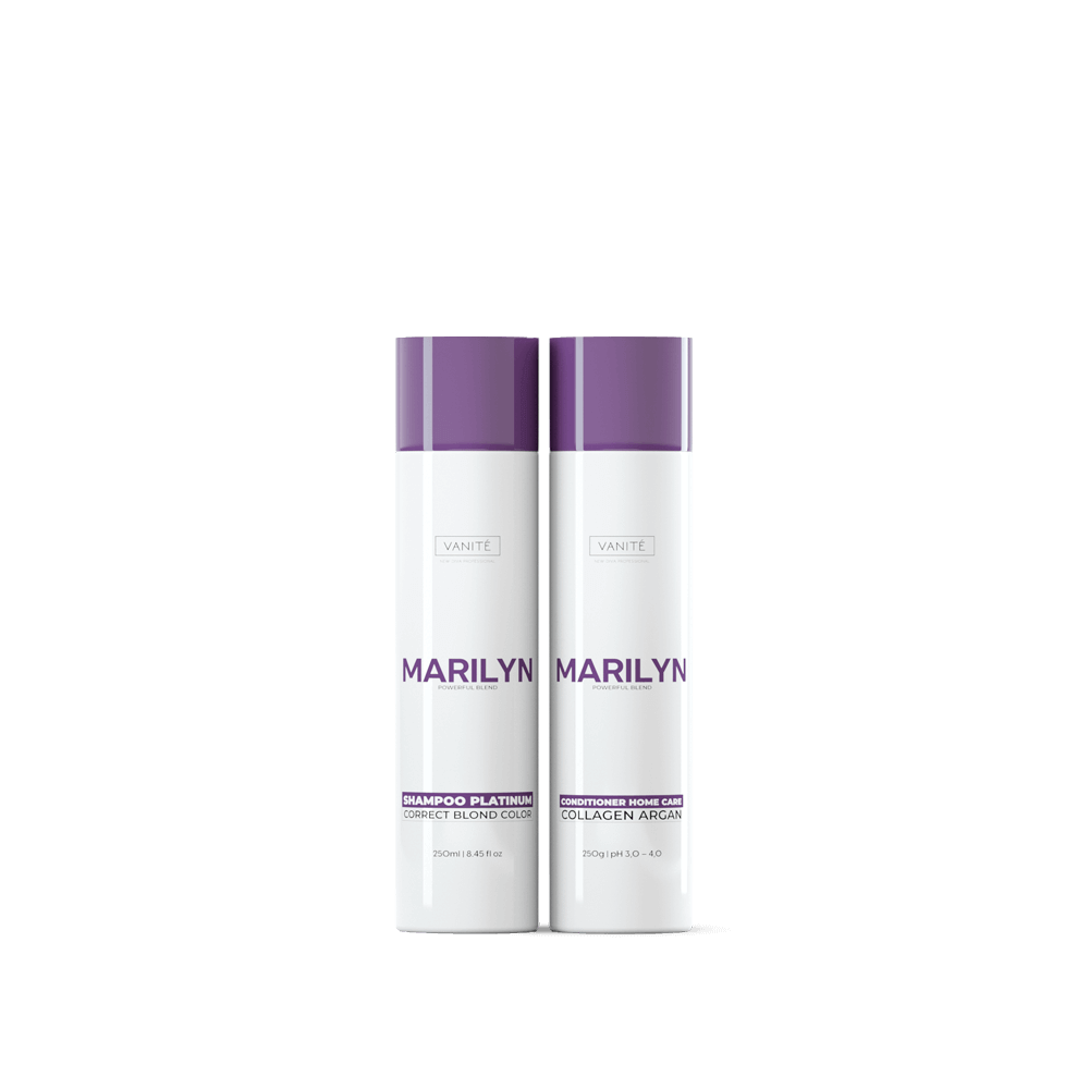 Dupla oficial Marilyn com um shampoo e um condicionador