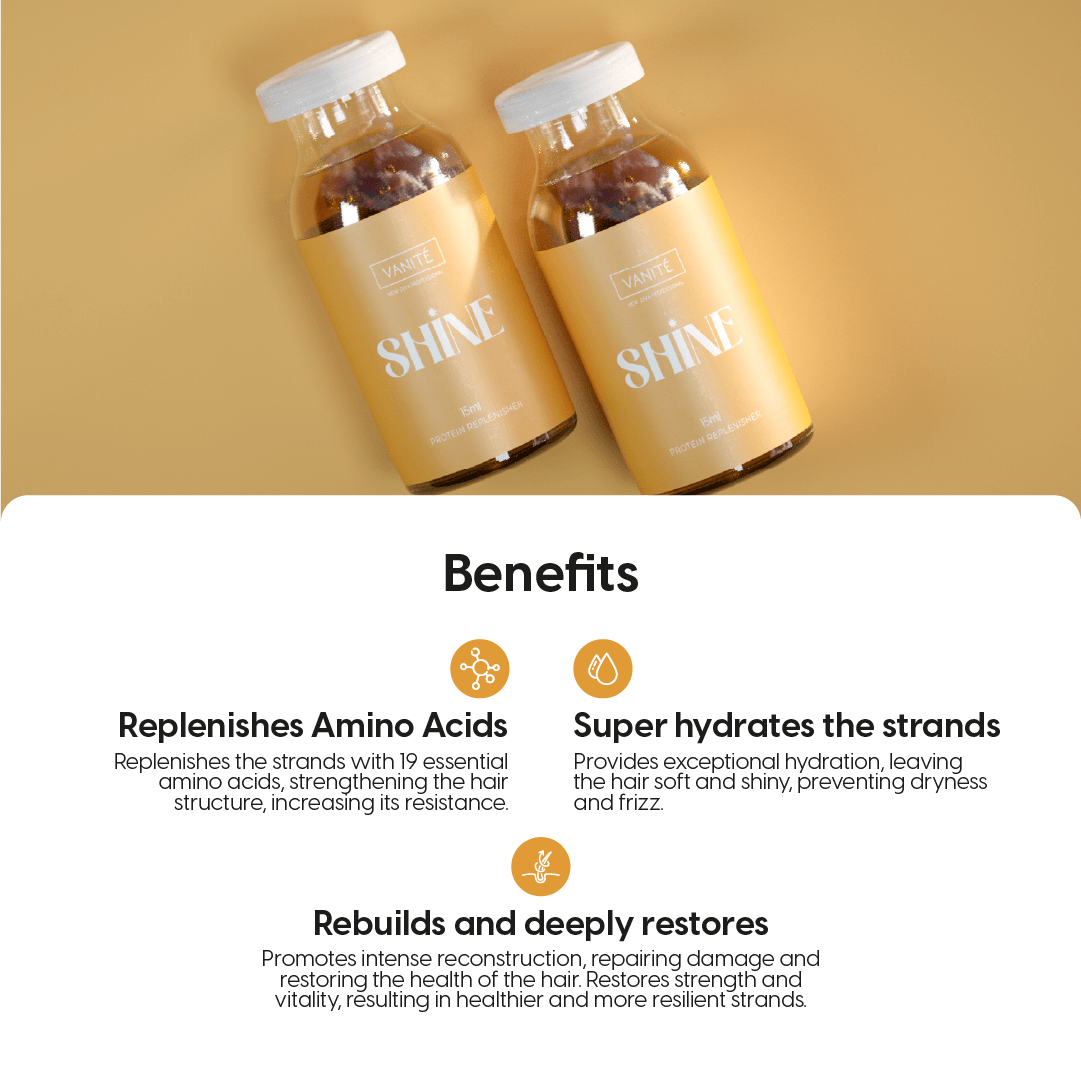 Feelings Shine Ampoule | Reconstruction and Replacement of Amino Acids | For All Hair Types | 15ml