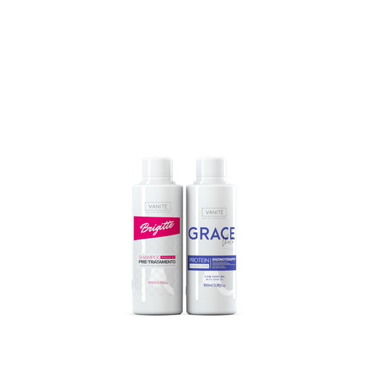 Kit - 1  unit Grace Enzimoteraphy Violet + 1 unit Brigitte Pre-Treatment Shampoo | 100ml
