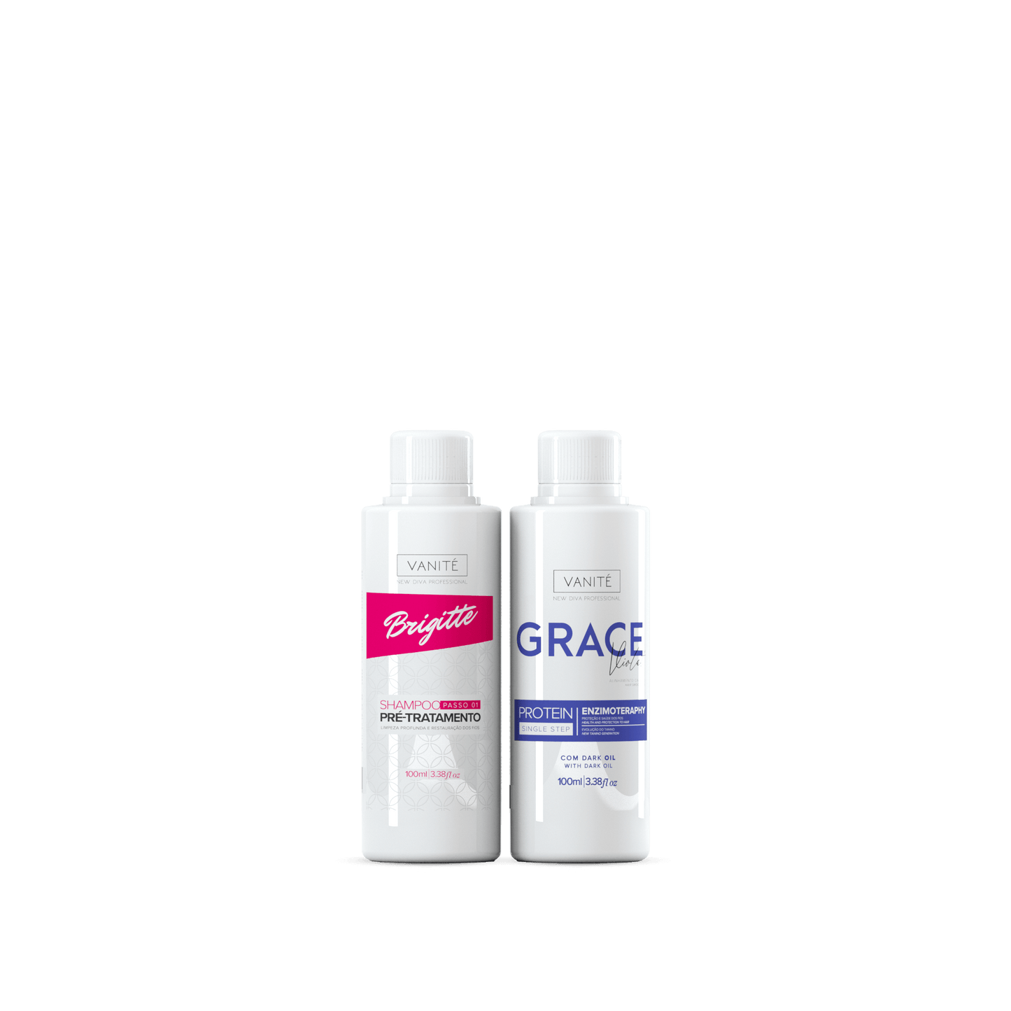 Kit - 1  unit Grace Enzimoteraphy Violet + 1 unit Brigitte Pre-Treatment Shampoo | 100ml