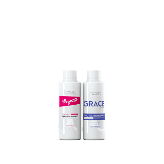 Kit - 1  unit Grace Enzimoteraphy Violet + 1 unit Brigitte Pre-Treatment Shampoo | 100ml